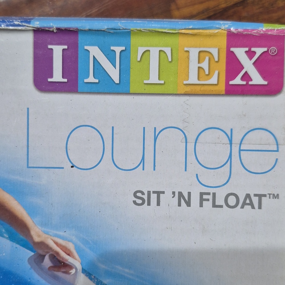 Intex Lounge Sit 'N Float - Blue Inflatable Pool Float - Picture 2 of 4